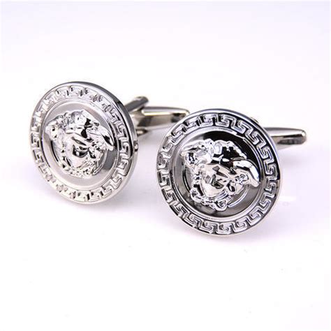 versace duff links|versace cufflinks silver.